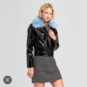 Who What Wear Faux Fur Bomber Jacket